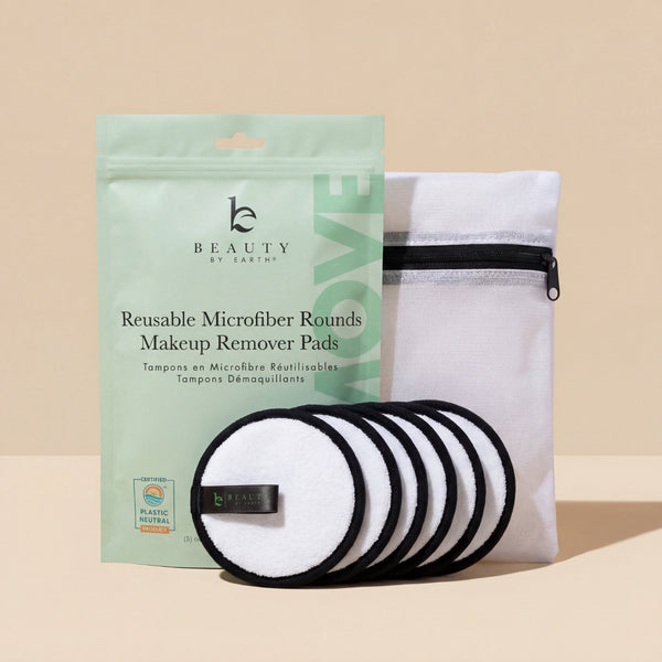 Almohadillas desmaquillantes de microfibra reutilizables (paquete de 5)