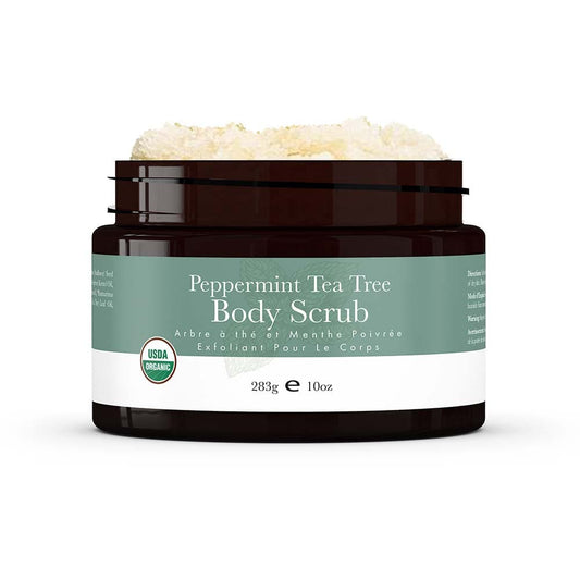 Beauty By Earths body scrub in scent Peppermint Tea Tree