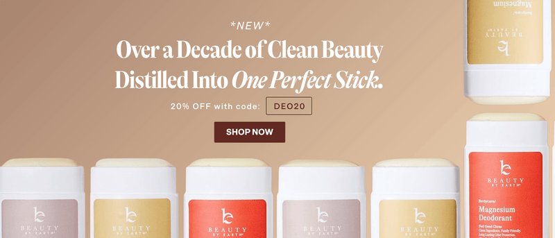 Beauty by Earth Takes a Stand Against Aluminum Deodorants with Powerful New Magnesium Collection