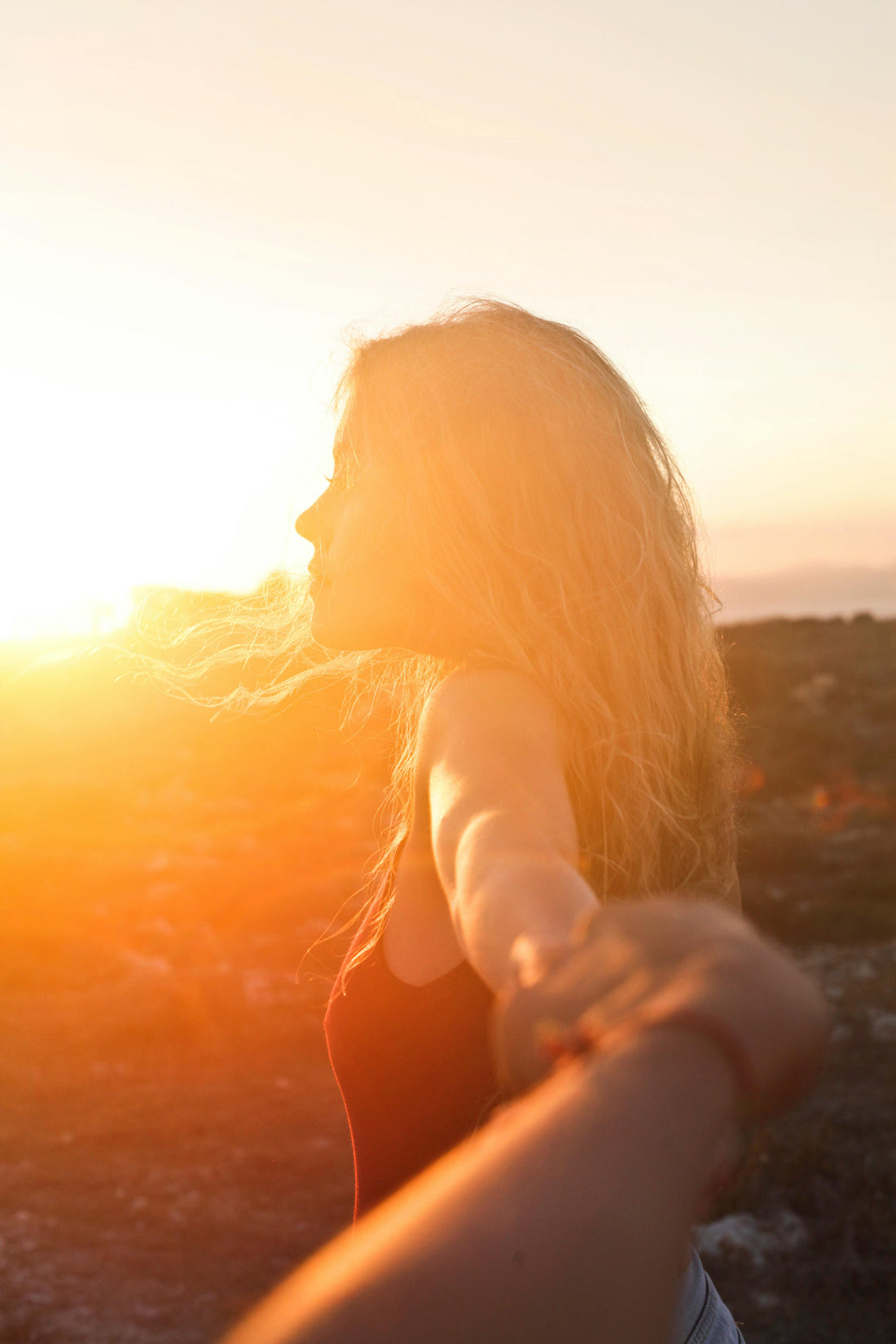 Woman exposed to the sun