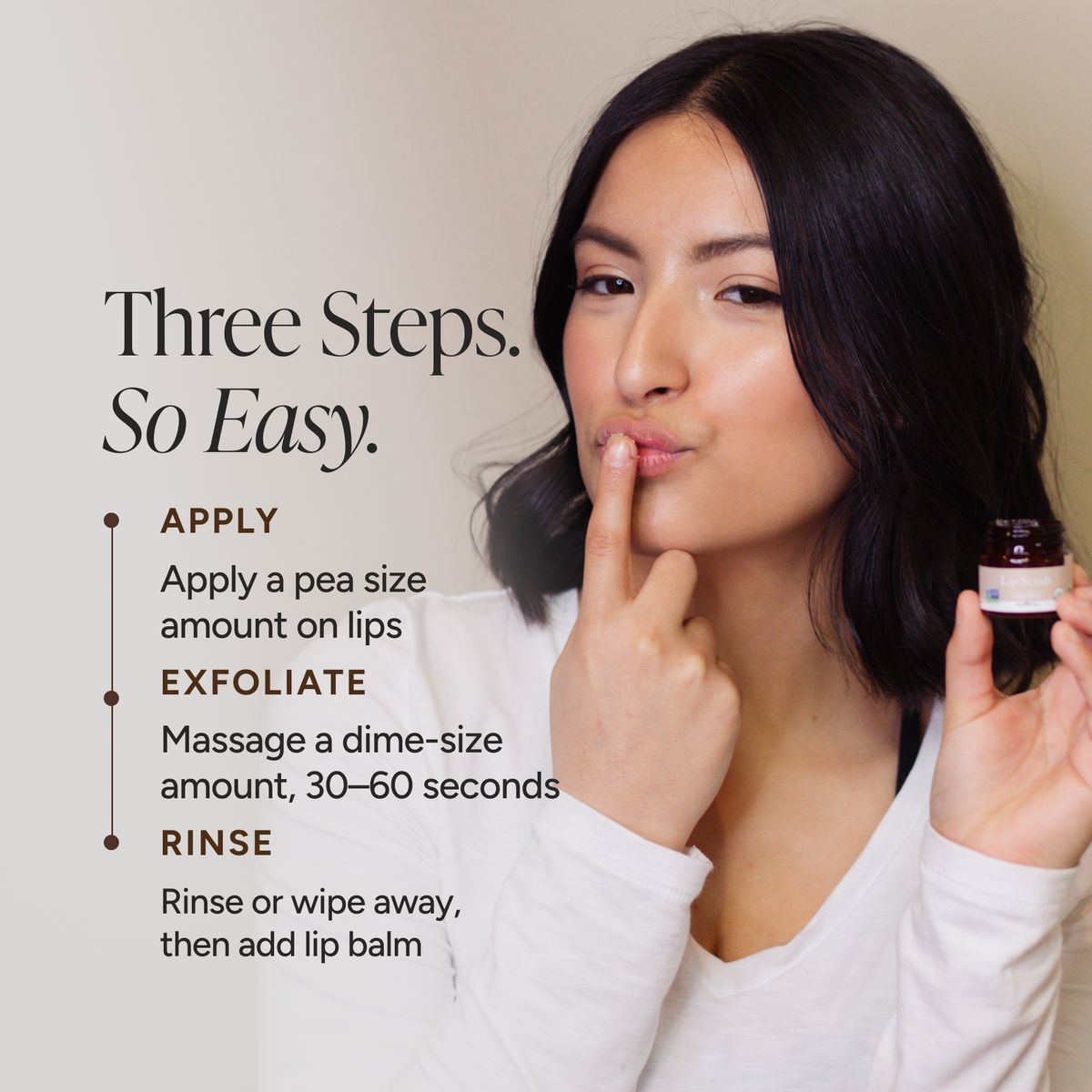 How to apply lip scrubs guide.