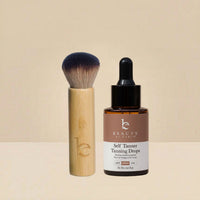 Self Tanner Drops - Medium & Kabuki Brush Bundle (DEAL)