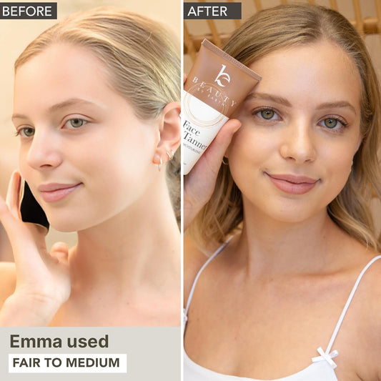 Lotion autobronzante pour le visage