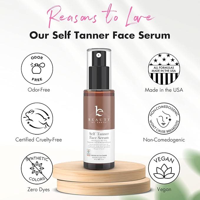 Self Tanner Face Serum Beauty by Earth