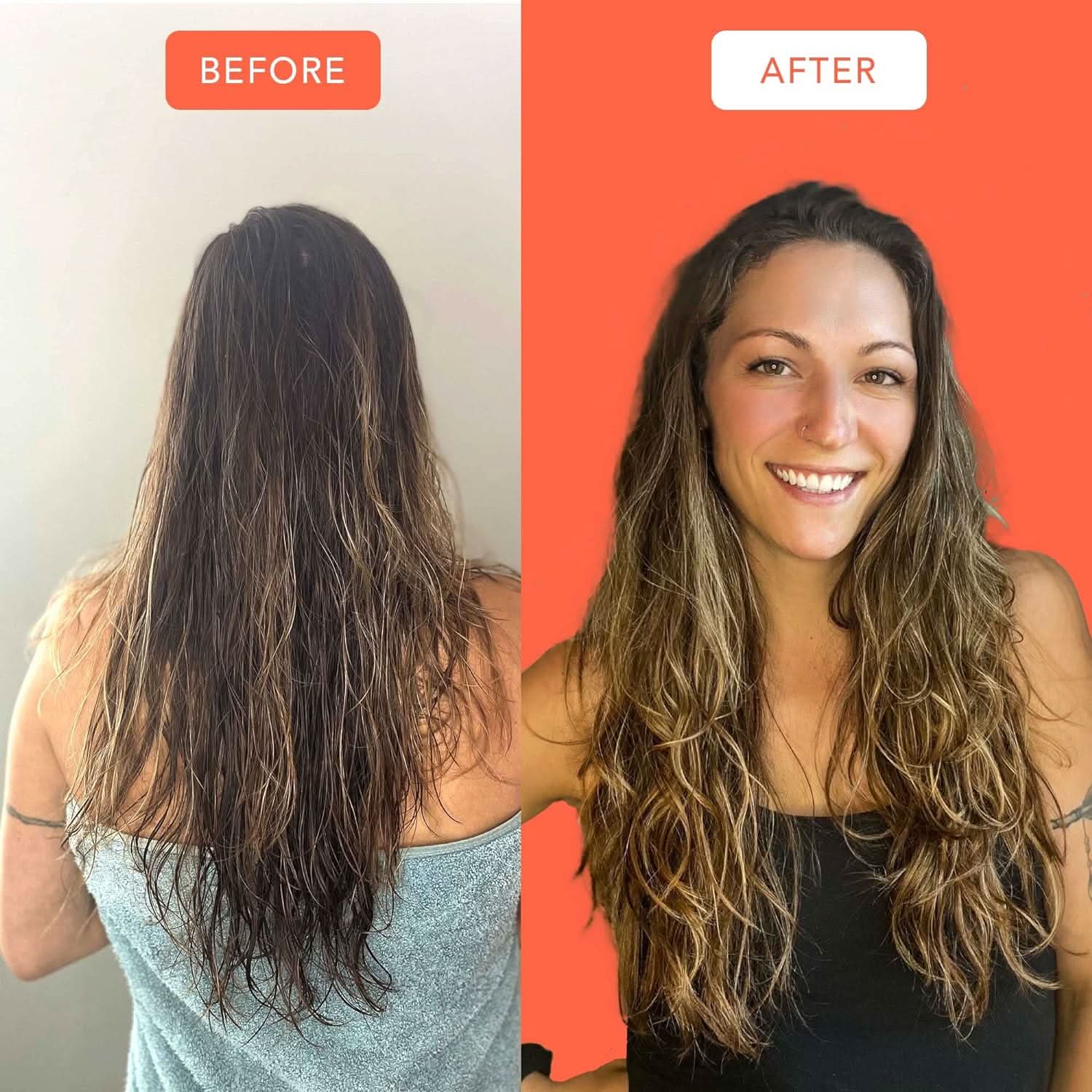 Sea Salt Spray Hair Texturizer - Citrus Breeze - Citrus Breeze - Beauty by Earth - Before and After