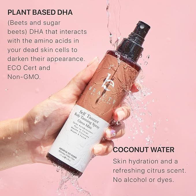 Self Tanner Body Spray (Medium to Dark) - Beauty by Earth - Ingredients