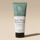 Body wash shower gel peppermint tea tree tube with 'Beauty by Earth' branding