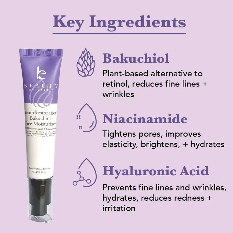 YouthRestoration Bakuchiol Face Moisturizer - {{variant_title}} - Beauty by Earth