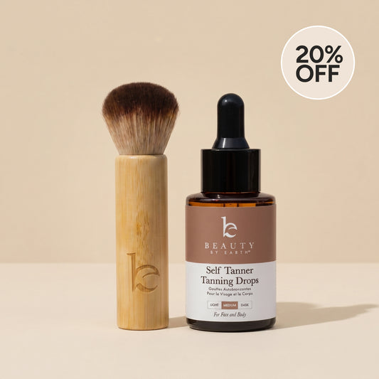 Self Tanner Drops - Medium & Kabuki Brush Bundle (DEAL)