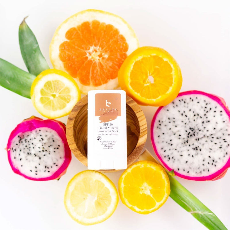 Chestnut tinted sunscreen stick - sunstick - Best mineral sunscreen