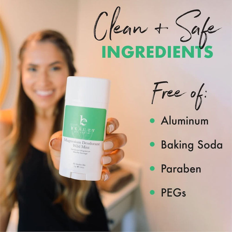 Magnesium Deodorant Wild Mint - {{variant_title}} - Beauty by Earth