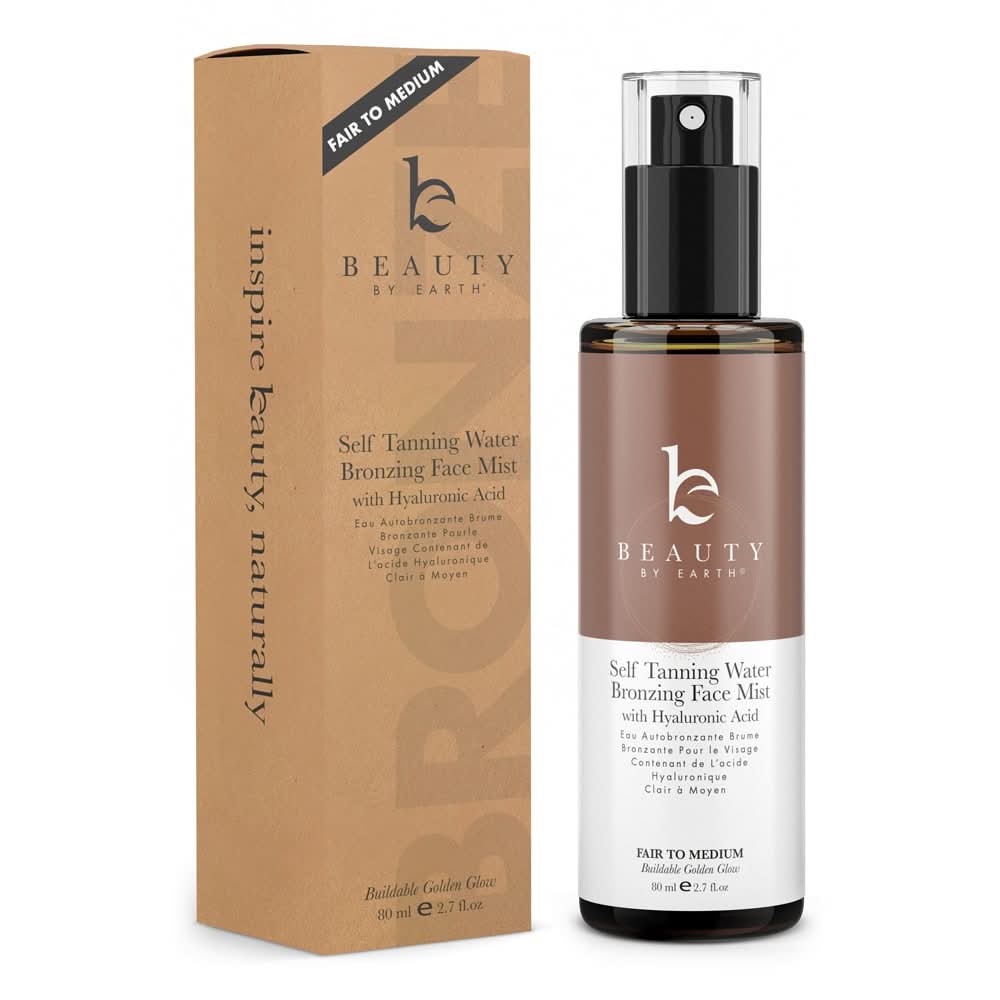 Self Tanning Water Bronzing Face Mist (Fair to Medium) - Single - EC - Beauty by Earth