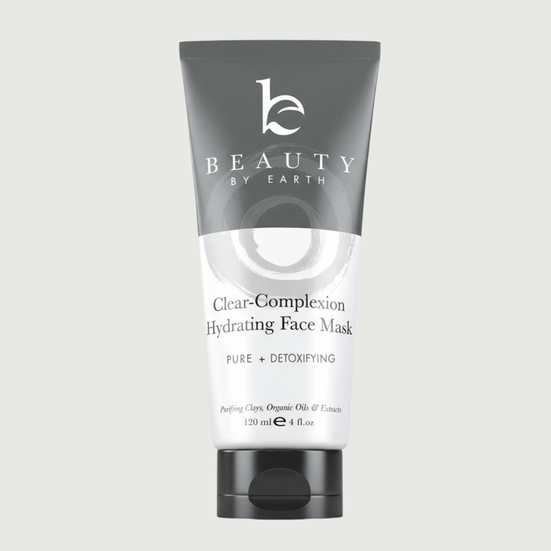 Tube of Beauty by Earth Clear-Complexion Hydrating Face Mask on a light gray background