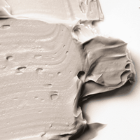 Close up macro shot of clay face mask texture
