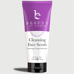 Tube of Beauty by Earth Cleansing Face Scrub on a light gray background