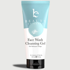 Tube of Beauty by Earth Face Wash Cleansing Gel on a light gray background