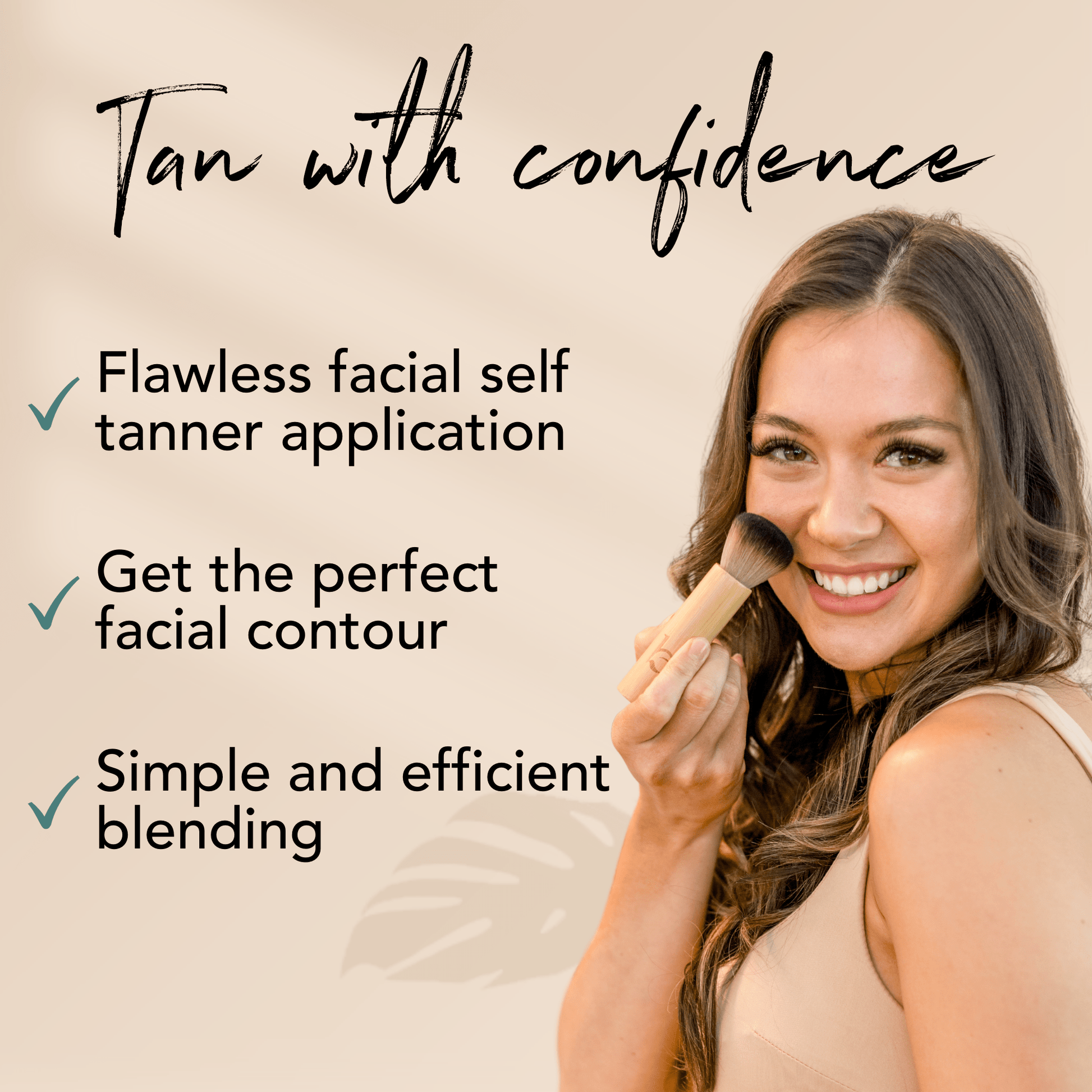 Self Tanner Kabuki Facial Brush - {{variant_title}} - Beauty by Earth