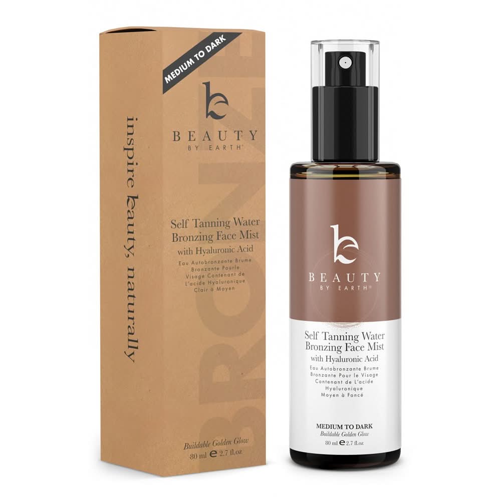 Self Tanning Water Bronzing Face Mist (Medium to Dark) - Single - EC - Beauty by Earth