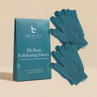 Medium exfoliating gloves