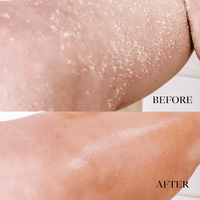 body scrub before/after