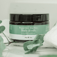 leaves and body scrub