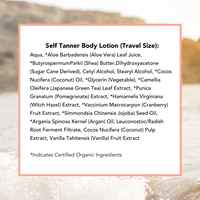 Self Tanner Body Lotion (Travel Size) - Fair to Medium - EC