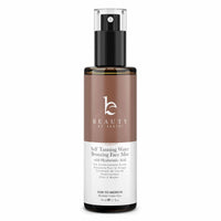 Bruma facial bronceadora con agua autobronceadora