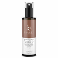 Bruma facial bronceadora con agua autobronceadora