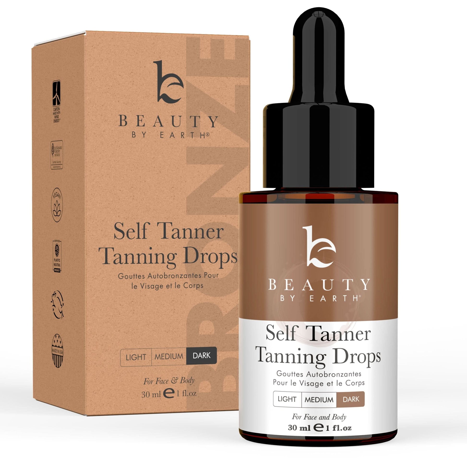 Self Tanner Drops - Single / Dark - Beauty by Earth