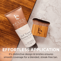 Effortless application - its distinctive design and bristles ensure smooth coverage for a blended, streak-free tan.