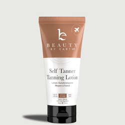 Tube of Beauty by Earth Self Tanner Tanning Lotion on a light gray background