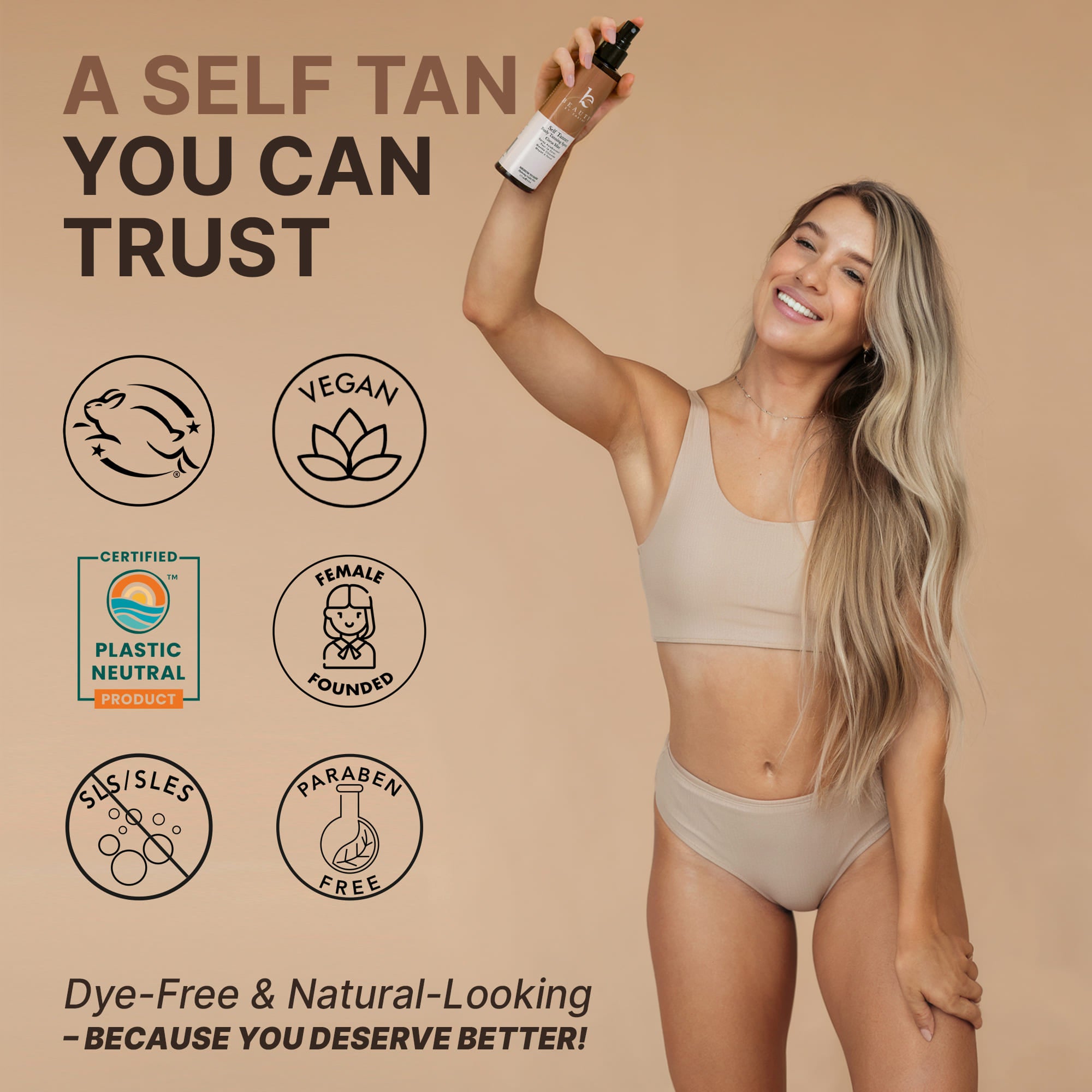 Self Tanner Body Spray – Beauty by Earth