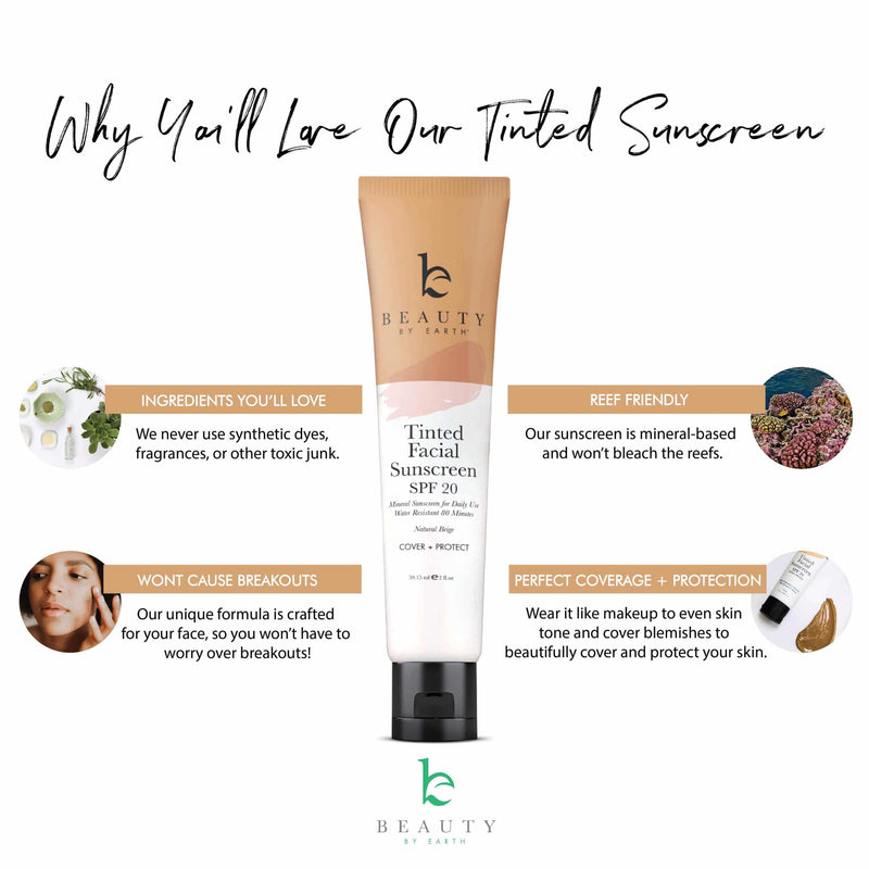 Tinted Facial Sunscreen Light Beige - {{variant_title}} - Beauty by Earth