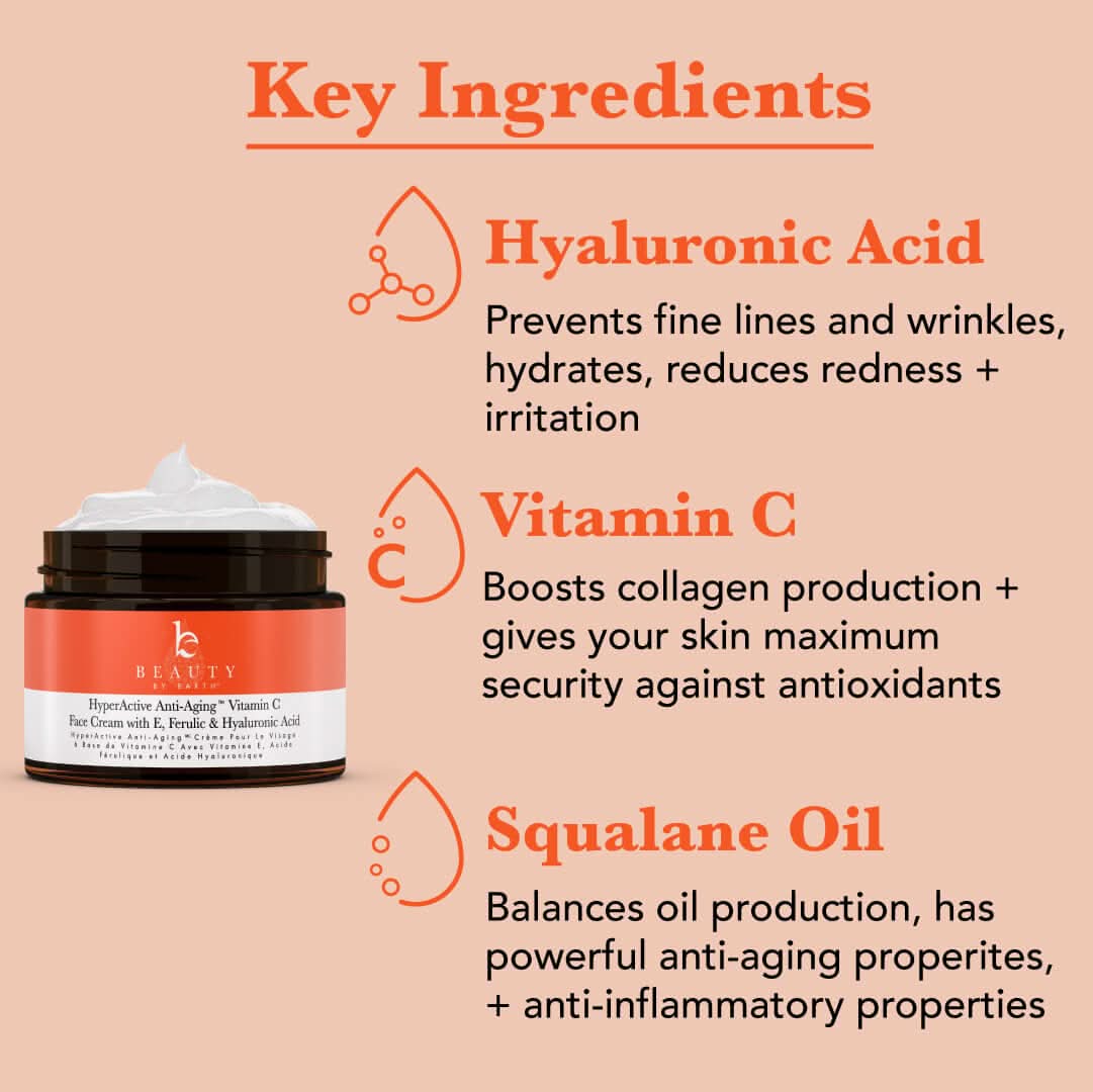 Hyperactive Anti-Aging® Vitamin C Cream - {{variant_title}} - Beauty by Earth