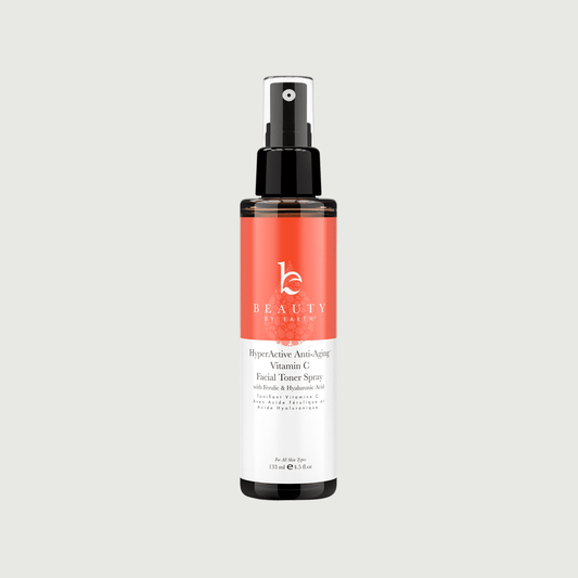 Beauty Formulas facial toner spray bottle on a light gray background