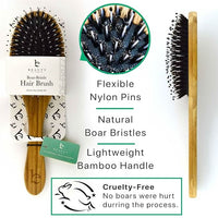 Boar Bristle Hair Brush