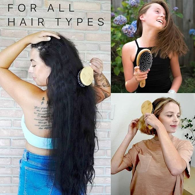 Boar Bristle Hair Brush