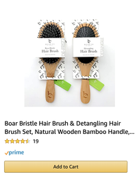 Boar Bristle Hair Brush and Detangling - Amazon Black Friday Deal