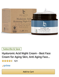 Hyaluronic Acid Night Cream - Amazon Black Friday