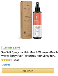Ocean Breeze Sea Salt & Texturizing Spray - Amazon Black Friday Deal