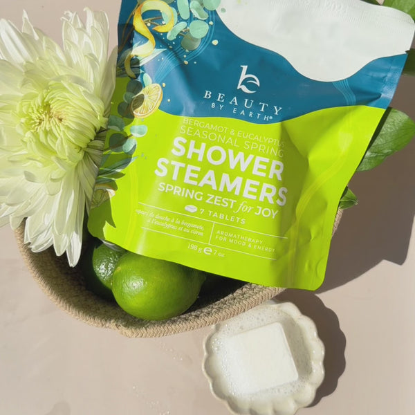 Spring Zest for JOY - See Beauty by Earth  Shower Steamers in action - aromatherapy - relaxation