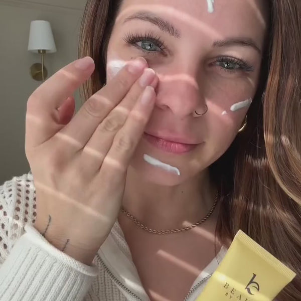 Melanie E - Applying new Barrier Protection SPF 50 Face Lotion 