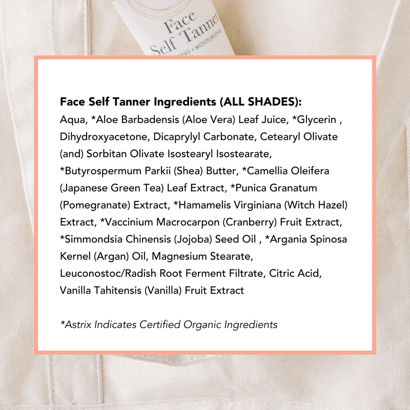 Face Self Tanner - Fair to Dark - Beauty by Earth