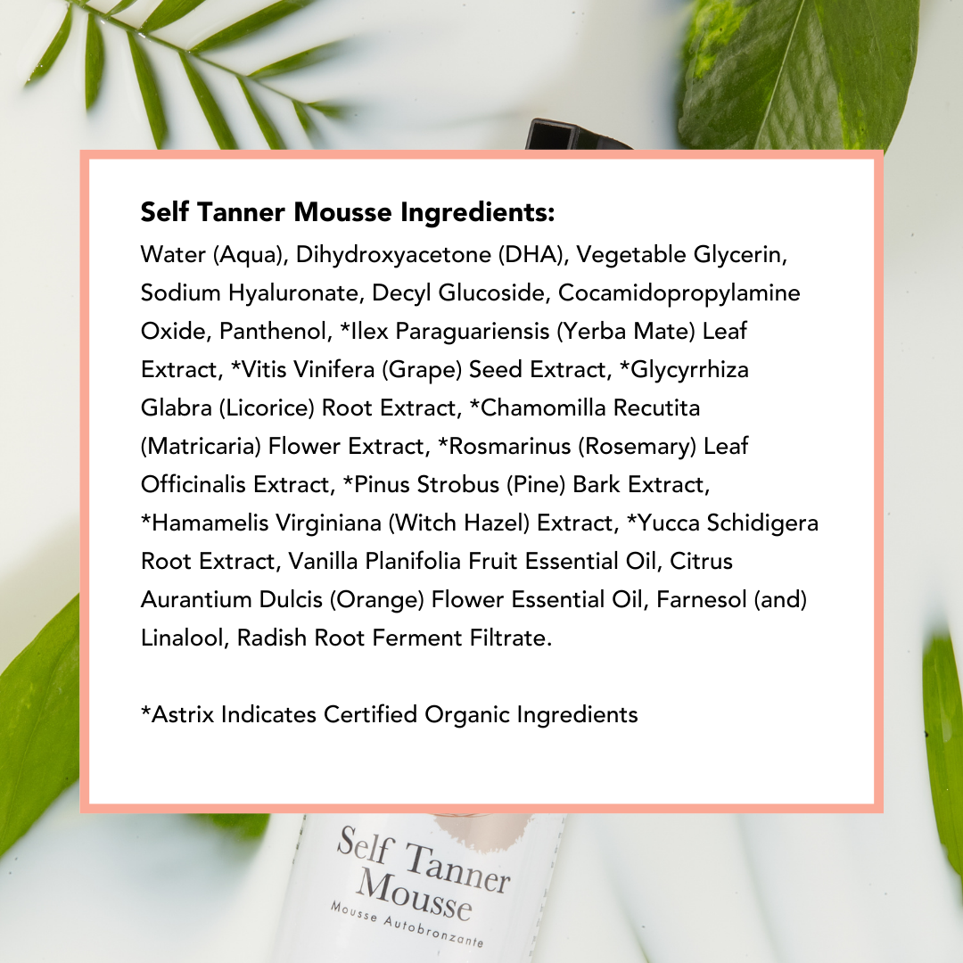 Natural + Organic Ingredients