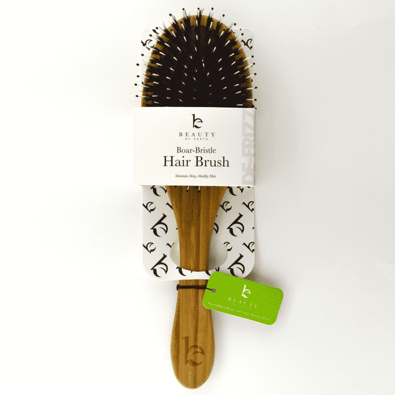 Boar bristle hair brush