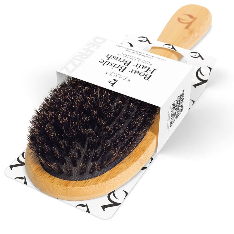 100% Boar Bristle Hair Brush – Beauty by Earth