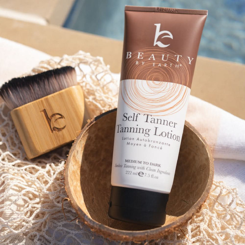 Self Tanner Lotion and Kabuki Body Blending Brush Bundle - {{variant_title}} - Beauty by Earth