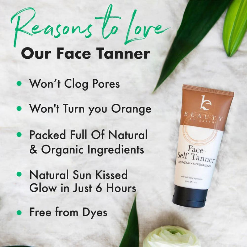Face Self Tanner (Medium to Dark) - Beauty by Earth - Benefits