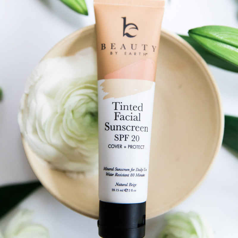 Tinted Facial Sunscreen Light Beige - Beauty by Earth