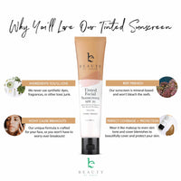 Tinted Facial Sunscreen Light Beige - Beauty by Earth - Benefits